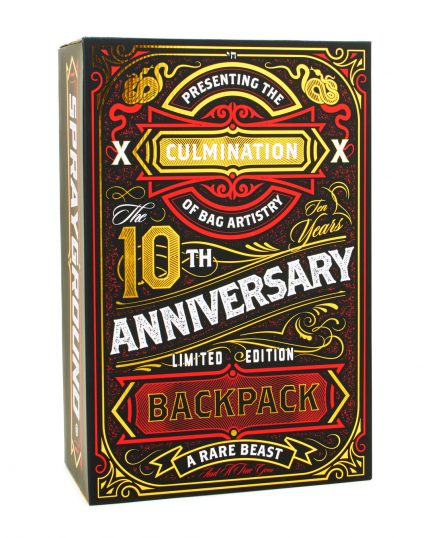 THE 10 YEAR HUSTLE BACKPACK. MYSTERY BOX. NUMBERED 1 OF 100