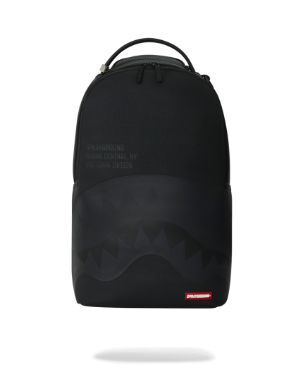 SHARK CENTRAL (BLK ON BLK) BACKPACK (DLXV)
