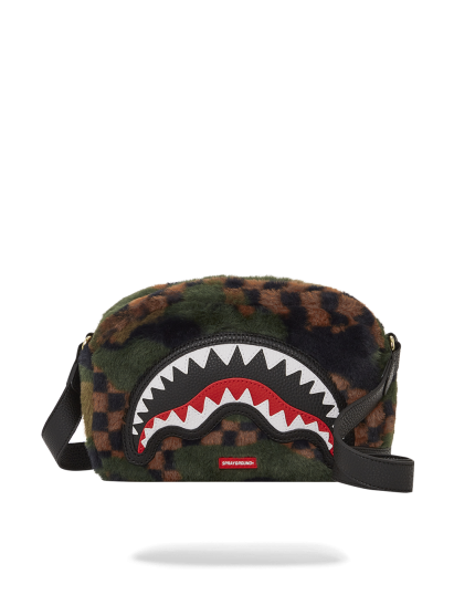 BIG SKY FUR SHARK MESSENGER BRICK BAG
