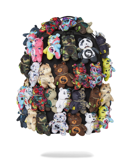 PACK OF BEARS REAL PLUSH BEARS RUNWAY PIECE BACKPACK - SUPER EXCLUSIVE
