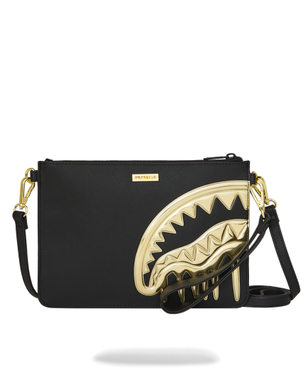 GOLDHEART SHARK DRIP CROSSOVER CLUTCH