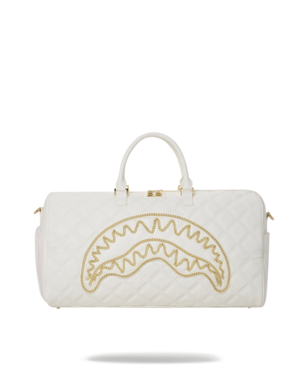 RIVIERA LE BLANC GOLD CHAIN SHARK DUFFLE